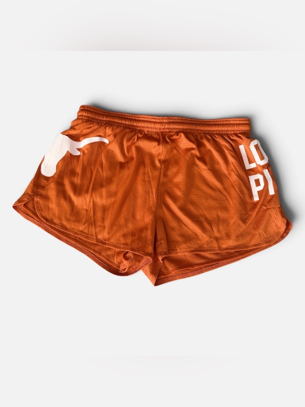 Victoria's Secret Texas Longhorn Orange Mesh Athletic Shorts